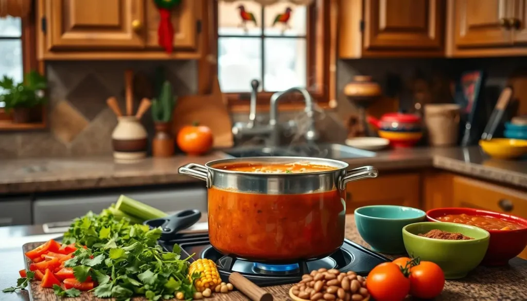 15 Best Taco Soup Frios Recipe Variations for Cozy Winter Nights 4 A warm bowl of taco soup frios topped with sour cream, shredded cheese, and tortilla strips.