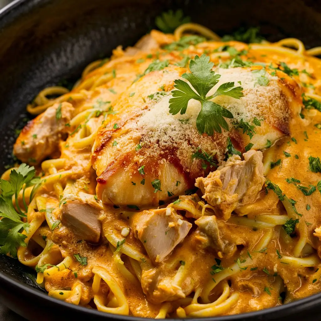 Garlic Parmesan Chicken Pasta